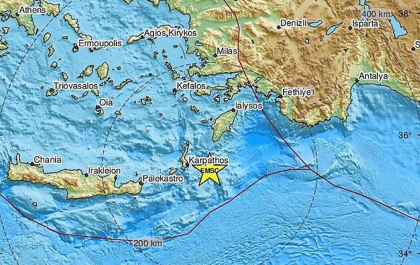 Σεισμός τώρα στην Κάρπαθο &#8211; Ταρακουνήθηκε το νησί