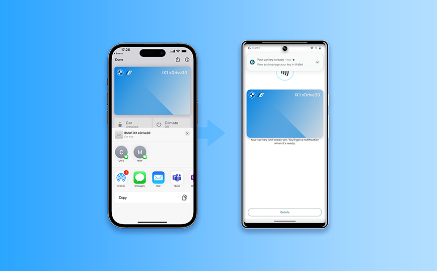 Ψηφιακό Κλειδί BMW σε iPhone και Android