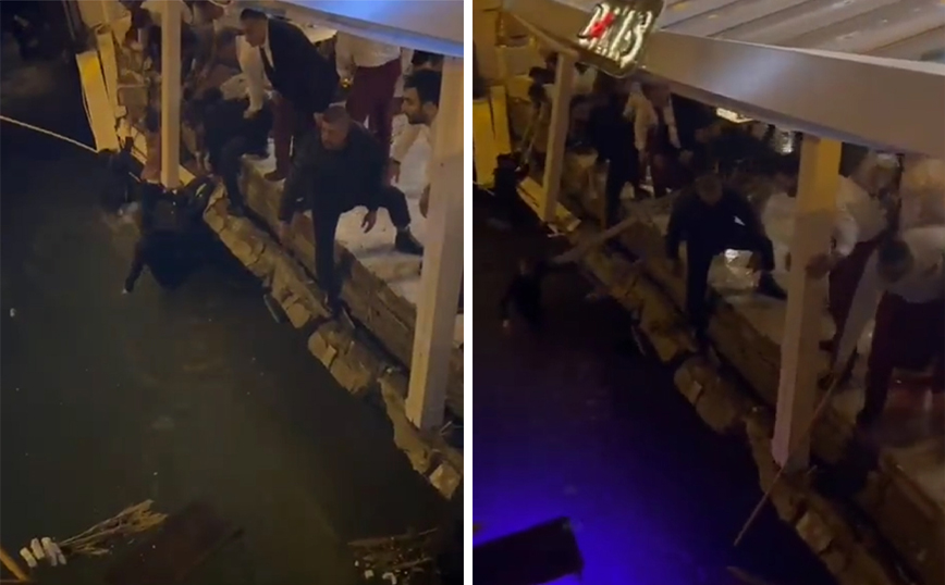 Πανικός σε πολυτελές εστιατόριο στην Κωνσταντινούπολη: Κατέρρευσε η προβλήτα και οι πελάτες έπεσαν στη θάλασσα