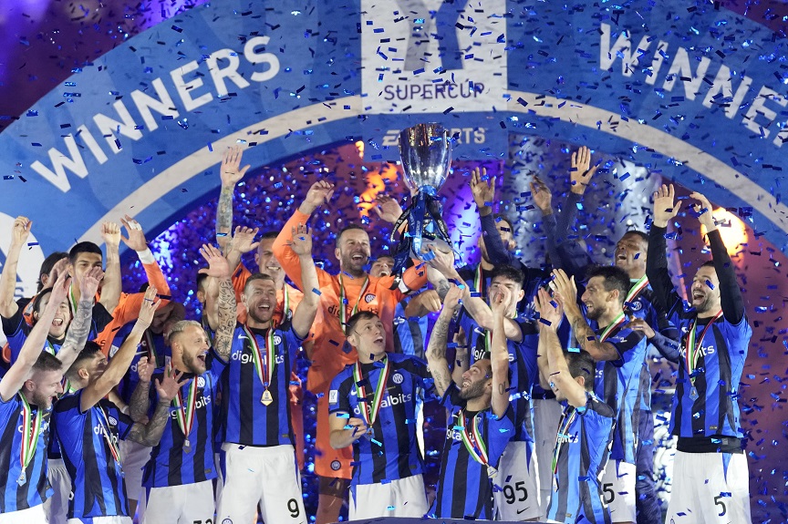 Supercoppa Italia: Δεύτερη συνεχόμενη κούπα για την Ίντερ – Διέλυσε με 3-0 τη Μίλαν