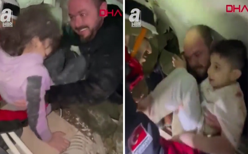 Βίντεο από την Τουρκία που φέρνει δάκρυα στα μάτια: «Αφού σου το υποσχέθηκα» λέει ο διασώστης στο κοριτσάκι