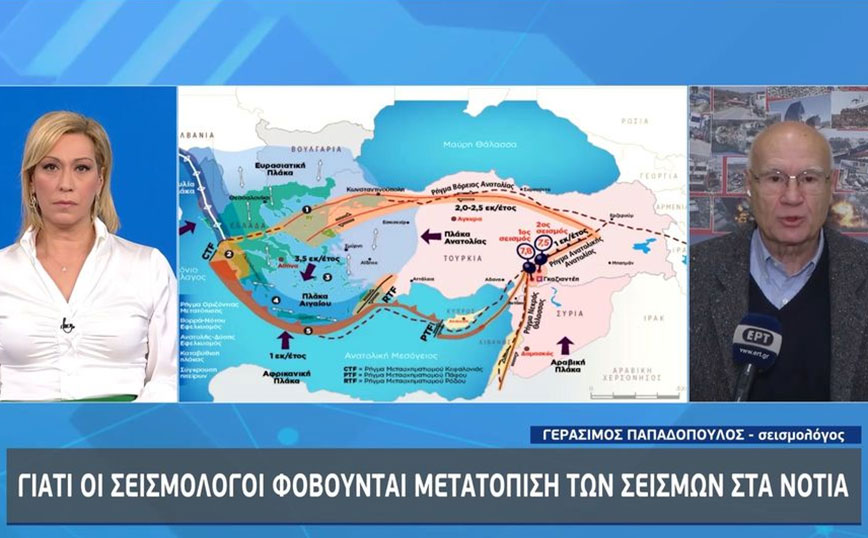 Γεράσιμος Παπαδόπουλος: Θα έχουμε σεισμούς 6 και 6,5 Ρίχτερ στην Ελλάδα, δεν χρειάζεται να το πει σεισμολόγος