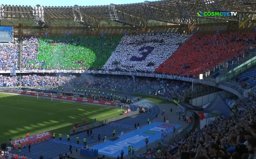 Serie A: Εντυπωσιακή ατμόσφαιρα και αποθέωση από οπαδούς και Φιορεντίνα για την πρωταθλήτρια Νάπολι