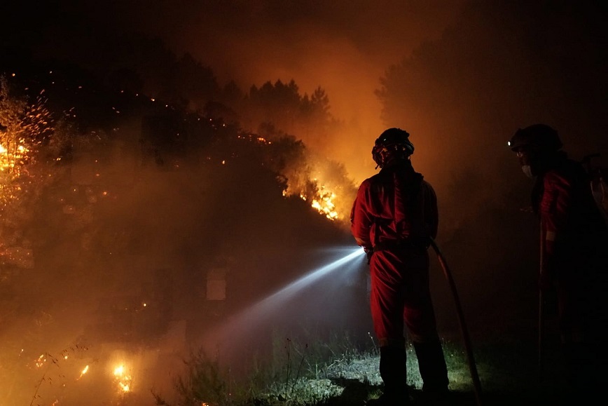 Σε ύφεση η δασική πυρκαγιά στην Εξτρεμαδούρα της Ισπανίας