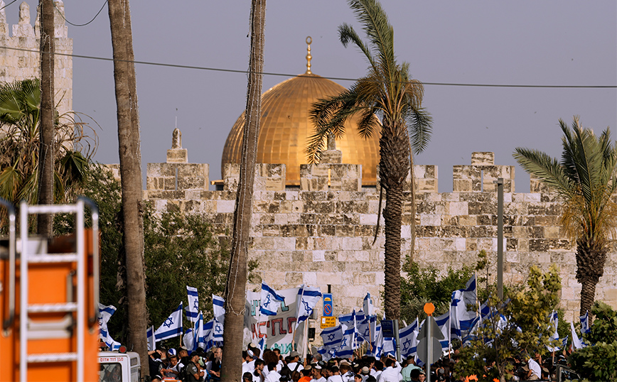 Πορεία Ισραηλινών εθνικιστών στην Ιερουσαλήμ &#8211; Φόβοι για βίαιη παλαιστινιακή αντίδραση