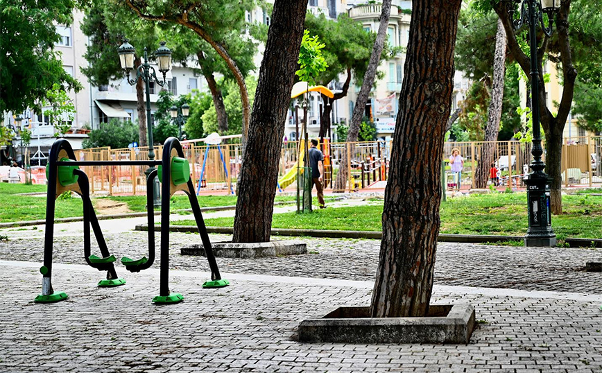 Νέο υπαίθριο γυμναστήριο στην πλατεία Αρχαίας Αγοράς της Θεσσαλονίκης