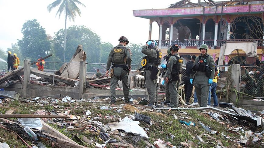 Ταϊλάνδη: Εννέα νεκροί και περισσότεροι από 100 τραυματίες από έκρηξη σε αποθήκη πυροτεχνημάτων