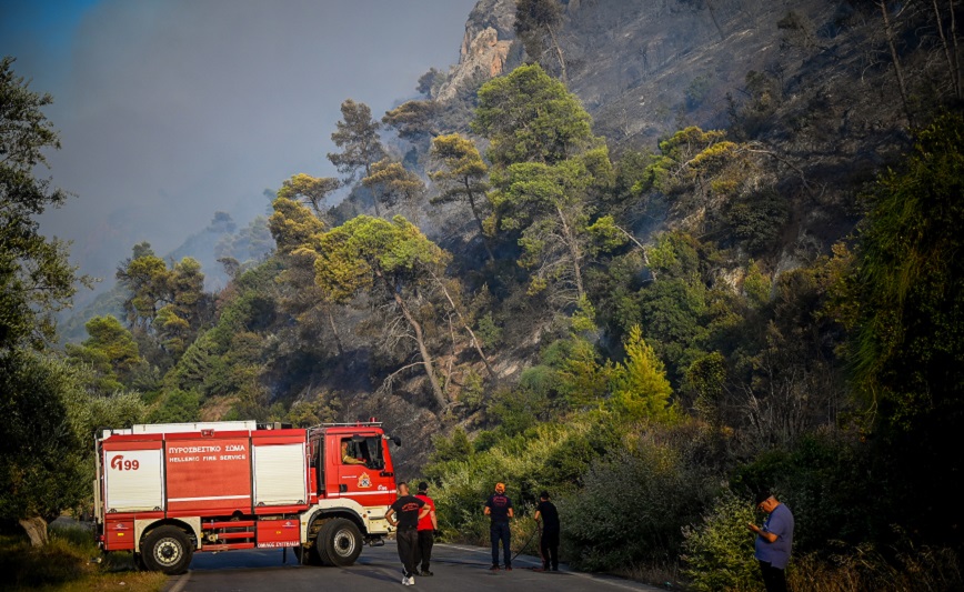 Φωτιά στην Κέρκυρα: Λιποθύμησε πυροσβέστης που επιχειρούσε στη κατάσβεση της πυρκαγιάς