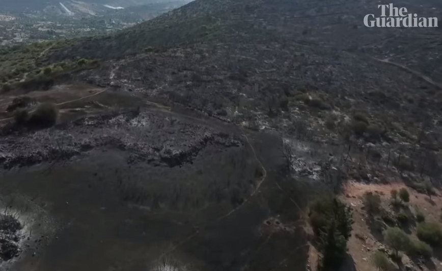 Drone του Guardian αποτυπώνει το μέγεθος της καταστροφής στη Ρόδο