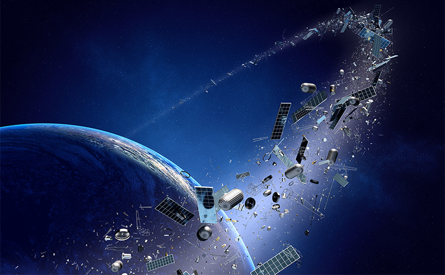 Η πρωτοφανής διαστημική κυκλοφοριακή συμφόρηση παράγει μεγάλες ποσότητες διαστημικών σκουπιδιών