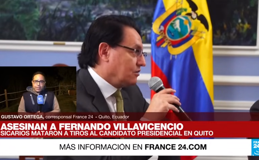 Η συμμορία Los Lobos ανέλαβε την ευθύνη για τη δολοφονία του υποψήφιου προέδρου του Ισημερινού