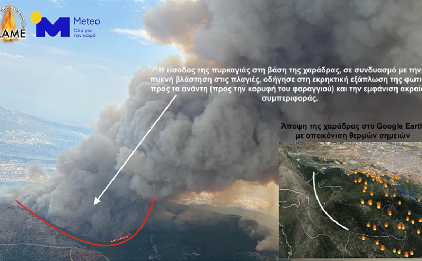 Πώς έγινε η έκρηξη της φωτιάς στην Πάρνηθα – Το πυρονέφος και πώς δημιουργείται