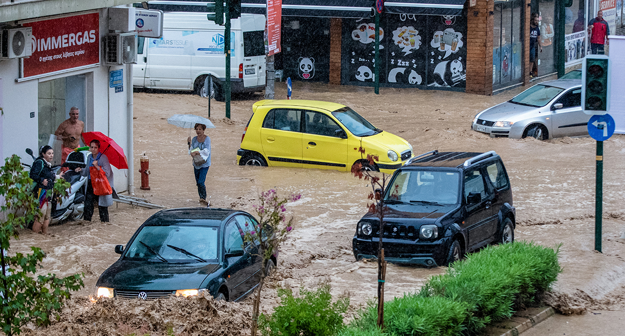Κακοκαιρία Daniel: Σε Θεσσαλία και Αργολίδα τα μεγαλύτερα ύψη βροχής σήμερα