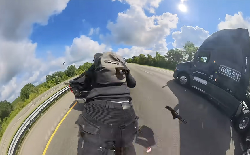 Σοκαριστικό ατύχημα με μηχανή – Ο οδηγός πήρε το μάθημα και ανέβασε βίντεο για να μάθουν και υπόλοιποι