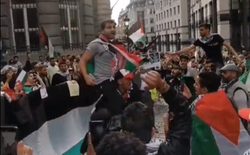 Φιλοπαλαιστινιακές διαδηλώσεις σε Βρυξέλλες και Λιέγη &#8211; «Έχουν δικαίωμα στην ελευθερία από τον φασισμό»