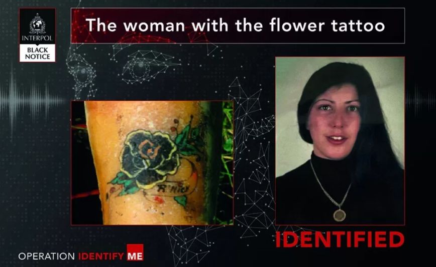 Ταυτοποιήθηκε από την Interpol «η γυναίκα με το τατουάζ λουλούδι», το πτώμα της οποίας είχε βρεθεί πριν από 31 χρόνια
