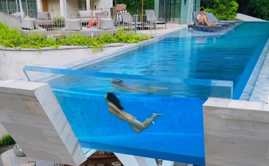 Η διαφανής πισίνα σε ξενοδοχείο της Ταϊλάνδης &#8211; Εικόνες από το εντυπωσιακό κατάλυμα