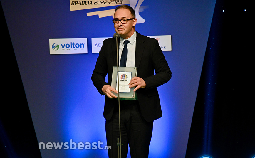 Ο Νίκος Γαβαλάς βραβεύτηκε από τον ΠΣΑΠΠ για την ακουστική περιγραφή των αγώνων στα άτομα με οπτική αναπηρία