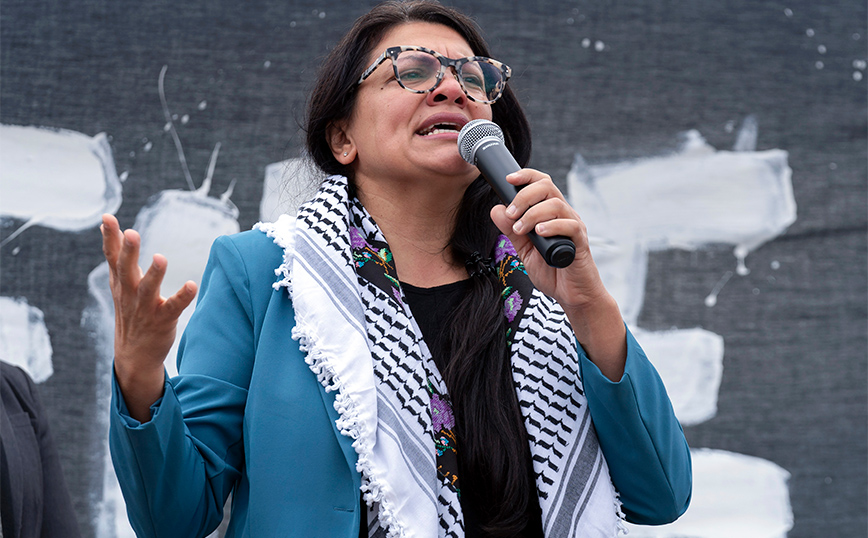 Πέρασε η επίπληξη στην παλαιστινιακής καταγωγής βουλευτή Ρασίντα Τλάιμπ από τη Βουλή των Αντιπροσώπων των ΗΠΑ