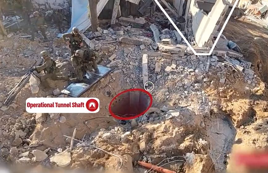 Ο ισραηλινός στρατός ανακάλυψε τούνελ 55 μέτρων κάτω από το μεγαλύτερο νοσοκομείο της Λωρίδας της Γάζας
