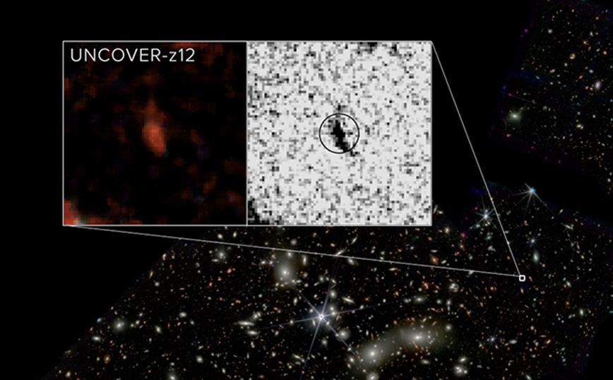 Ανακαλύφθηκε ο δεύτερος πιο μακρινός γαλαξίας που παρατηρήθηκε ποτέ, χάρη στο διαστημικό τηλεσκόπιο James Webb