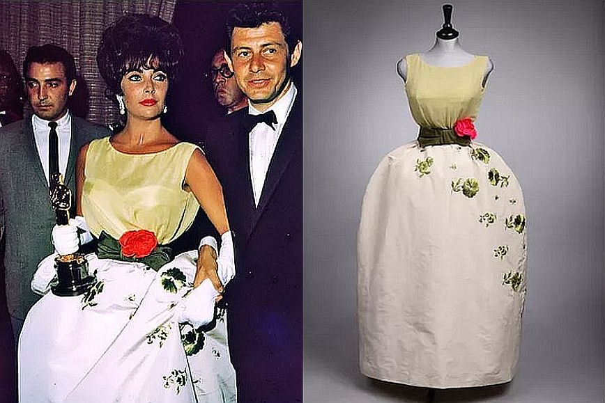 Σε δημοπρασία το φόρεμα που φορούσε η Ελίζαμπεθ Τέιλορ στην τελετή των Όσκαρ το 1961