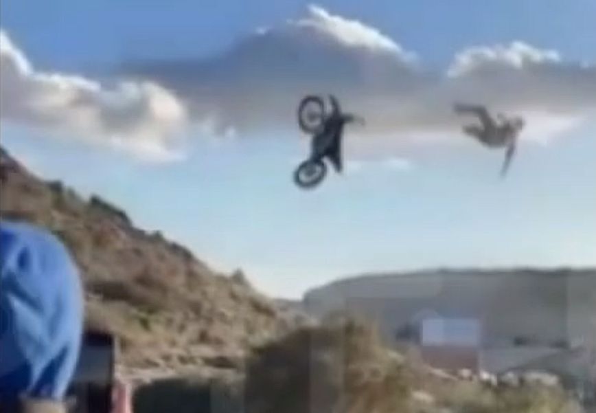 Βίντεο ντοκουμέντο από τo άλμα θανάτου του 17χρονου Μάριου στην αυτοσχέδια πίστα motocross στην Ιεράπετρα