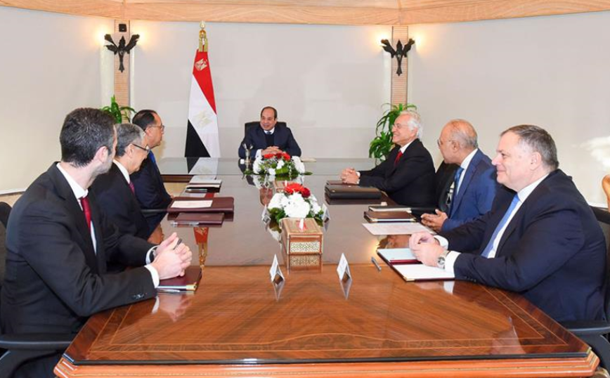 Ο Πρόεδρος της Αιγύπτου Ελ Σίσι συναντά τον Πρόεδρο του Ομίλου Κοπελούζου, κ. Δημήτρη Κοπελούζο
