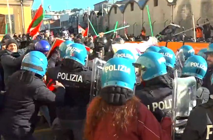 Ιταλία:  Συγκρούσεις ακροαριστερών με αστυνομία στη Βιτσέντσα