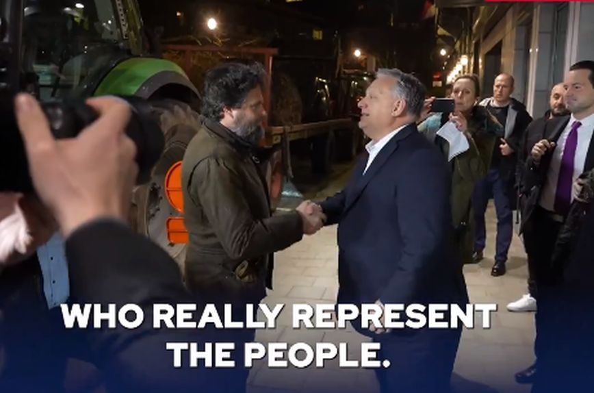 Ο ούγγρος πρωθυπουργός Ορμπάν στο πλευρό θυμωμένων αγροτών στις Βρυξέλλες