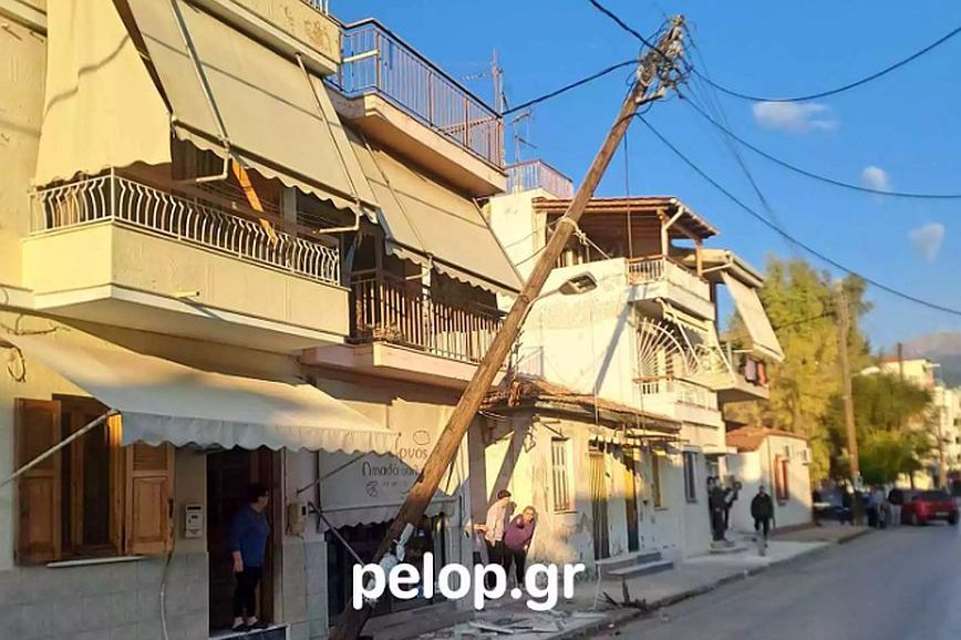 Στον «αέρα» κολώνα της ΔΕΗ στα Προσφυγικά στην Πάτρα &#8211; Κίνδυνος να πέσει ανα πάσα στιγμή 
