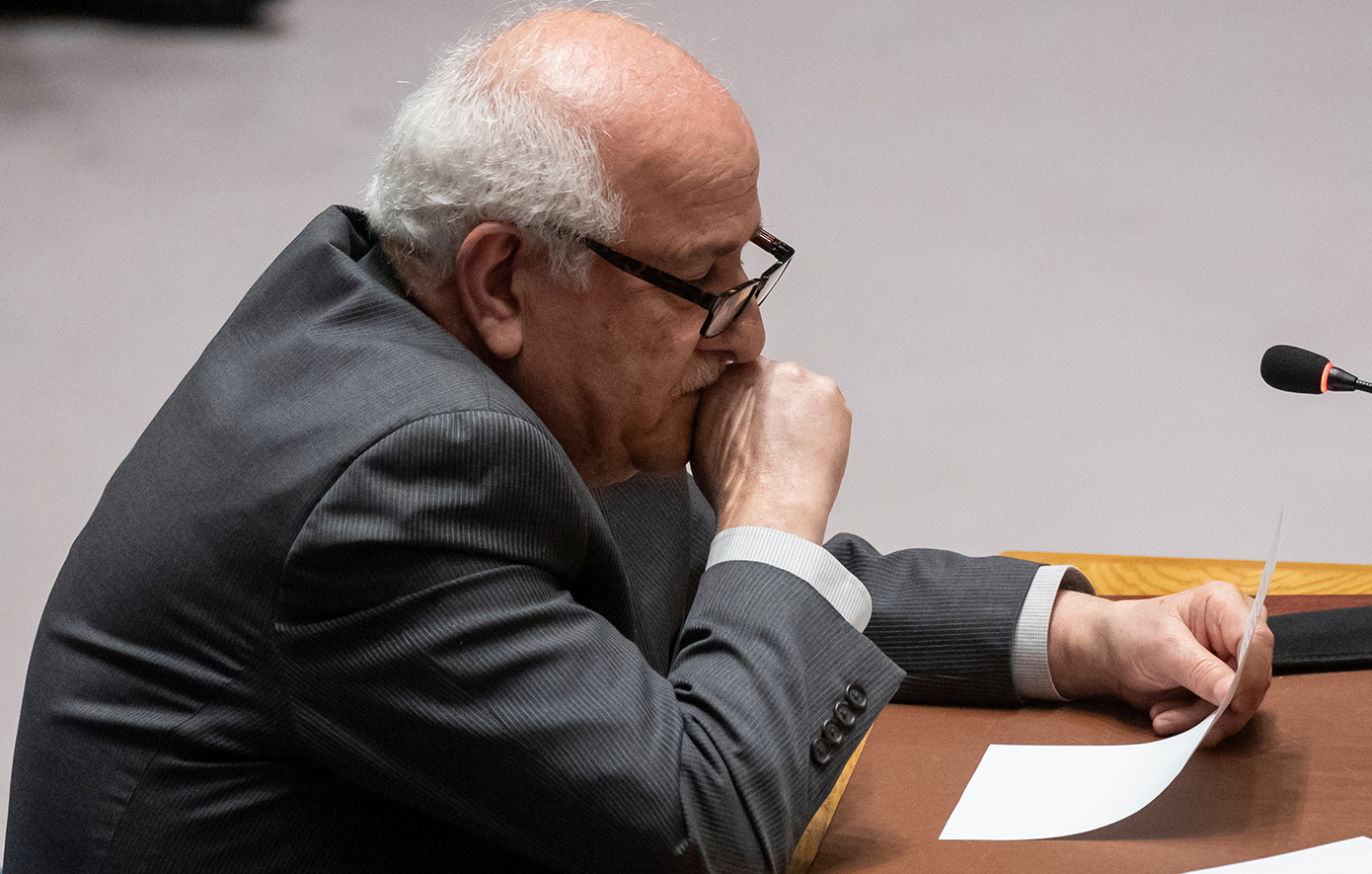 Οι ΗΠΑ ασκούν βέτο στην πλήρη ένταξη της Παλαιστίνης στον ΟΗΕ &#8211; Δάκρυσε ο πρεσβευτής Ριάντ Μανσούρ