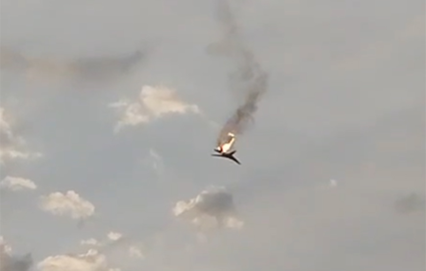Το βίντεο με την κατάρριψη του ρωσικού αεροσκάφους Tupolev Tu-22M από τους Ουκρανούς