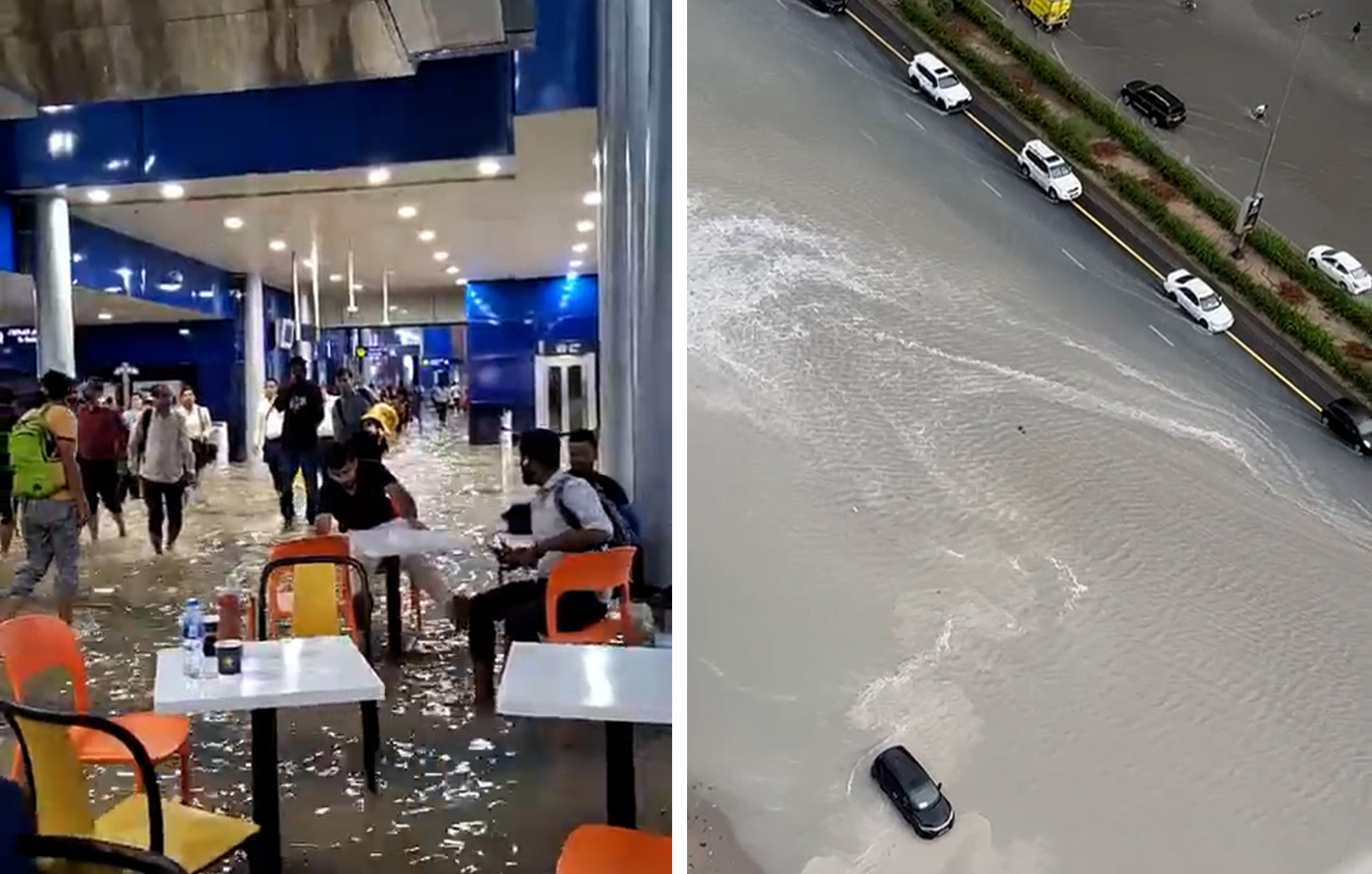 Απίστευτα βίντεο από το πλημμυρισμένο Ντουμπάι – Το αεροδρόμιο μετατράπηκε σε… θάλασσα