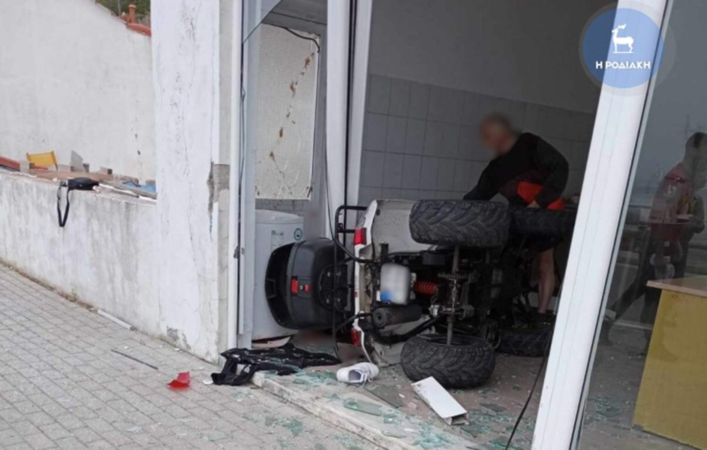 Γουρούνα έσπασε τζαμαρία και «μπήκε» μέσα σε κατάστημα στη Ρόδο – Στο νοσοκομείο ο οδηγός