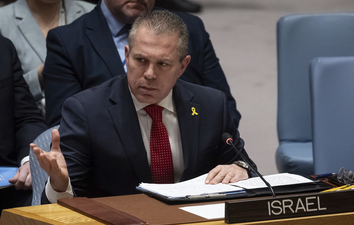 «Τι ντροπή»: Ο πρεσβευτής του Ισραήλ στα Ηνωμένα Έθνη για την τήρηση ενός λεπτού σιγής για τον Ραϊσί στο Συμβούλιο Ασφαλείας