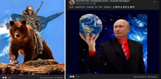 Αναρτήσεις σε Facebook groups υπέρ του Πούτιν