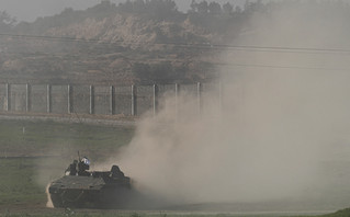 Ισραηλινοί στρατιώτες κοντά στη Γάζα