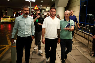 Ντάβιντε Καλάμπρια με τη φανέλα του Παναθηναϊκού