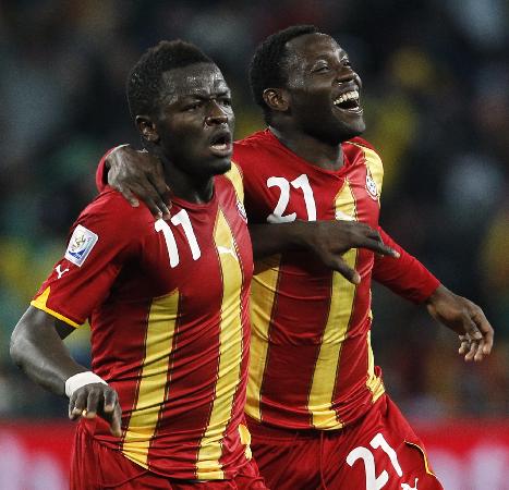 Υποδοχή ηρώων στους ποδοσφαιριστές της Γκάνας