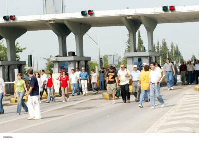 Κινητοποίηση στα διόδια Μαλγάρων