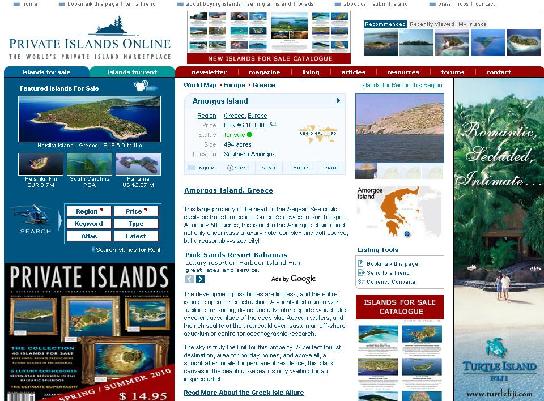 Πωλούνται ελληνικά νησιά στο Internet