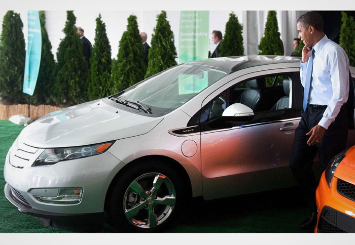 Το Chevrolet Volt οδήγησε ο Ομπάμα