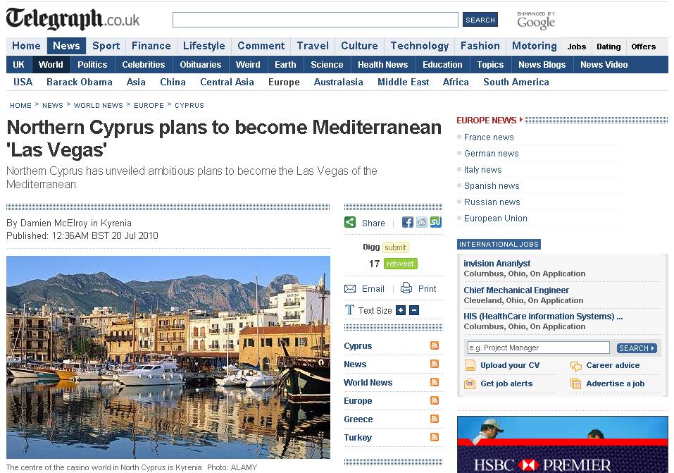Ποιος θέλει να κάνει τα κατεχόμενα «Λας Βέγκας της Μεσογείου»