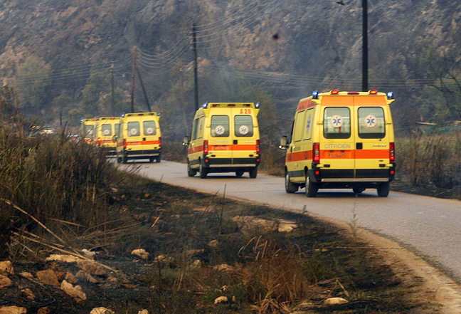 Τουλάχιστον τρεις τραυματίες μεταφέρονται στη Θεσσαλονίκη