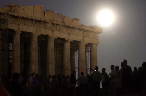 Πανσέληνος στην Ακρόπολη