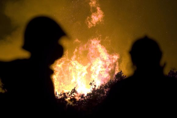 Φωτιά σε δύσβατο σημείο στη Φλώρινα