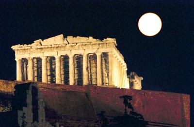 Πανσέληνος στην Ακρόπολη και το Σούνιο