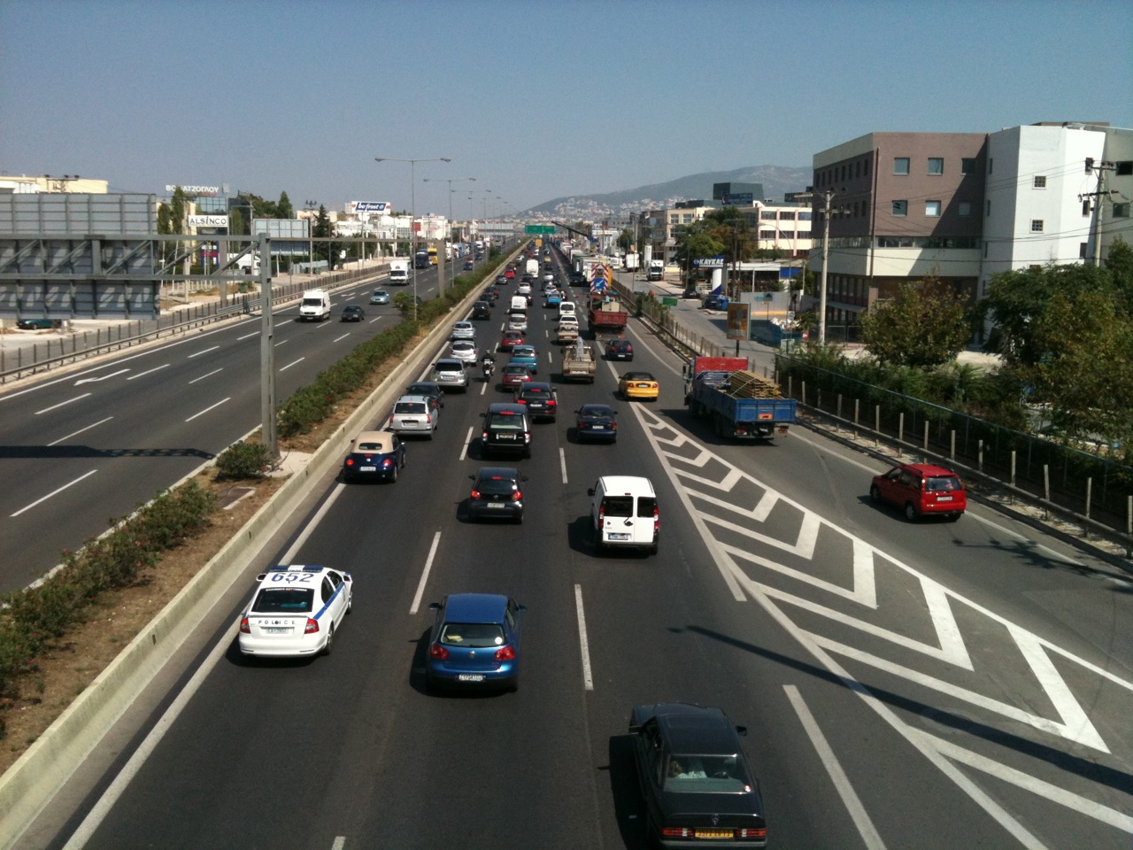 Προβλήματα στην κυκλοφορία στη Μεταμόρφωση