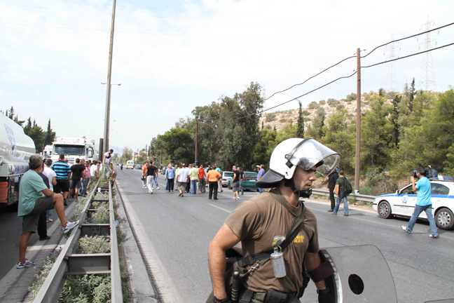 Με δυσκολίες η κυκλοφορία στο λεκανοπέδιο